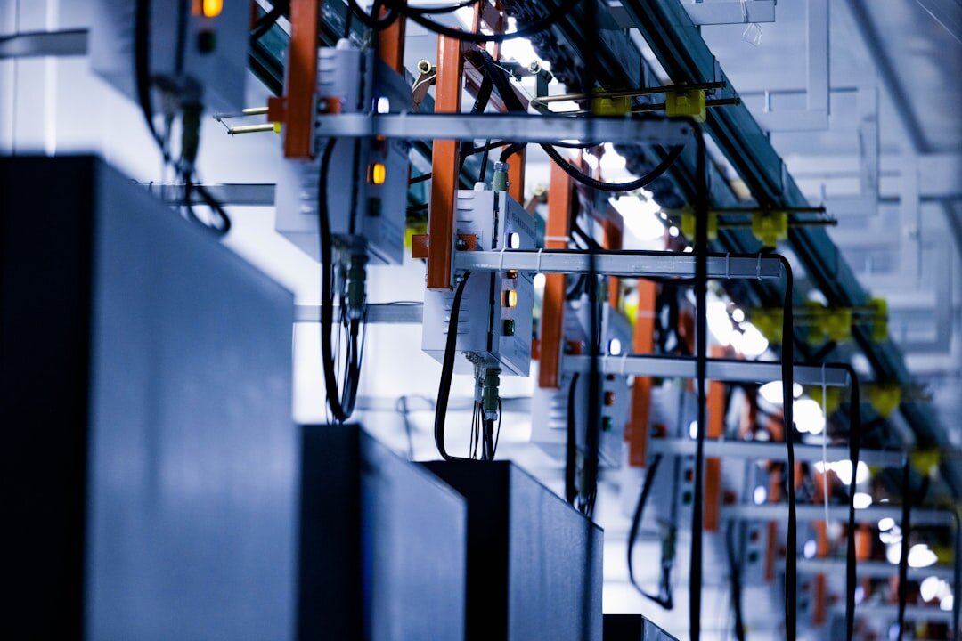 Robotic arm in factory representing industrial automation