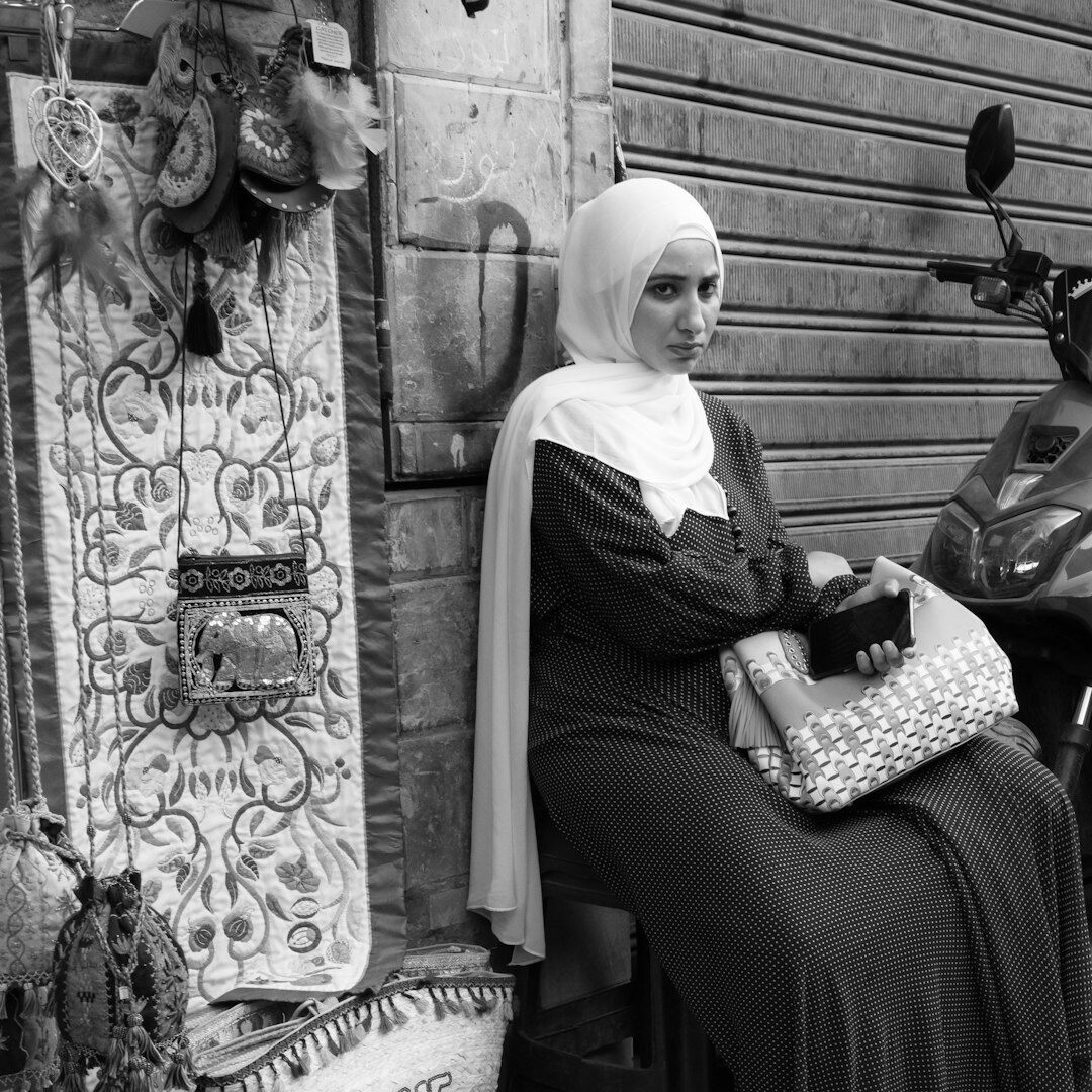 Turkish woman camera operator portrait